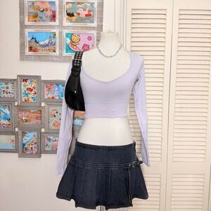 Bo-tee Women's Purple Crop-top